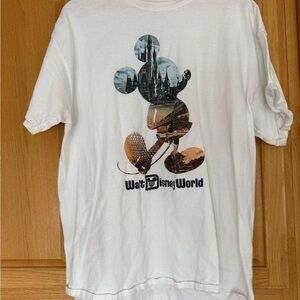 Disney Gray Castle Logo Interior Label Tee